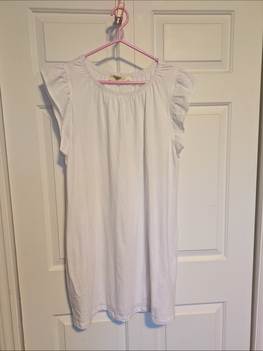 Retrod White Mini Dress With Pockets!!!